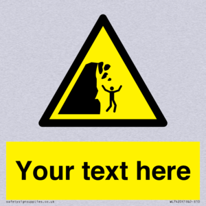 Custom Warning unstable cliff